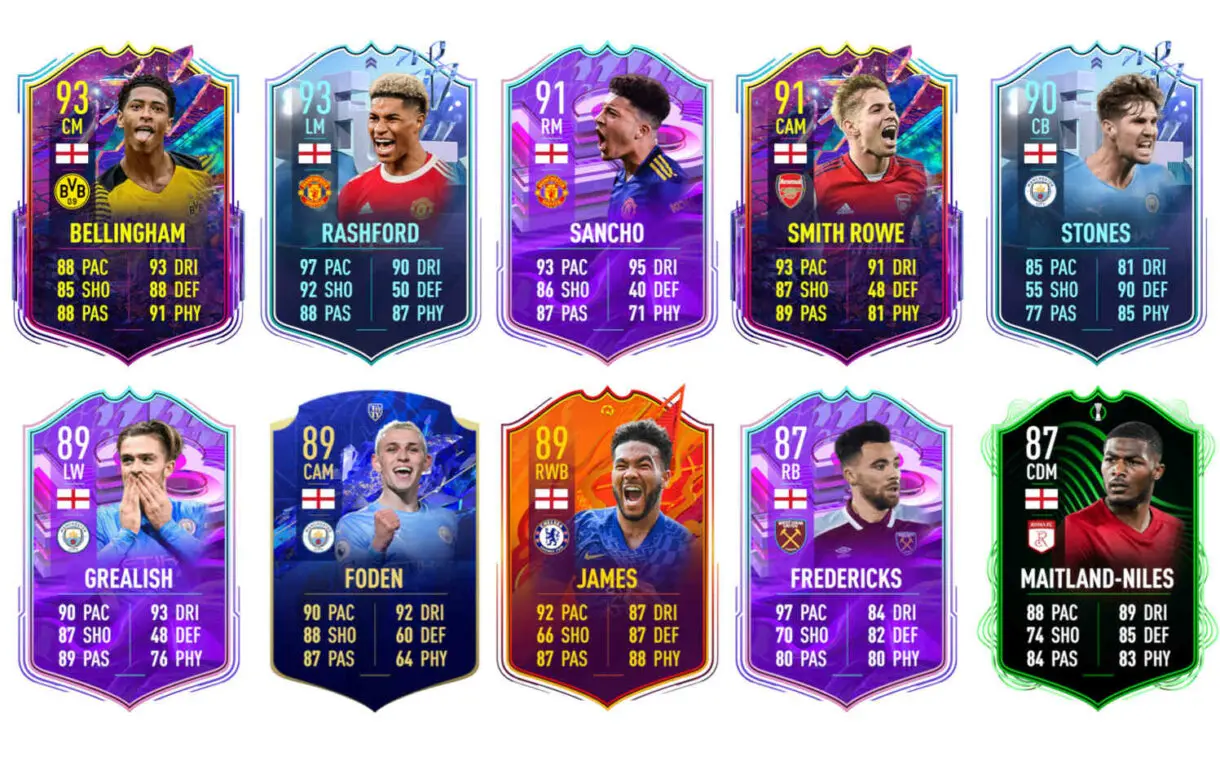Links naranjas Inglaterra Kent Showdown FIFA 22 Ultimate Team