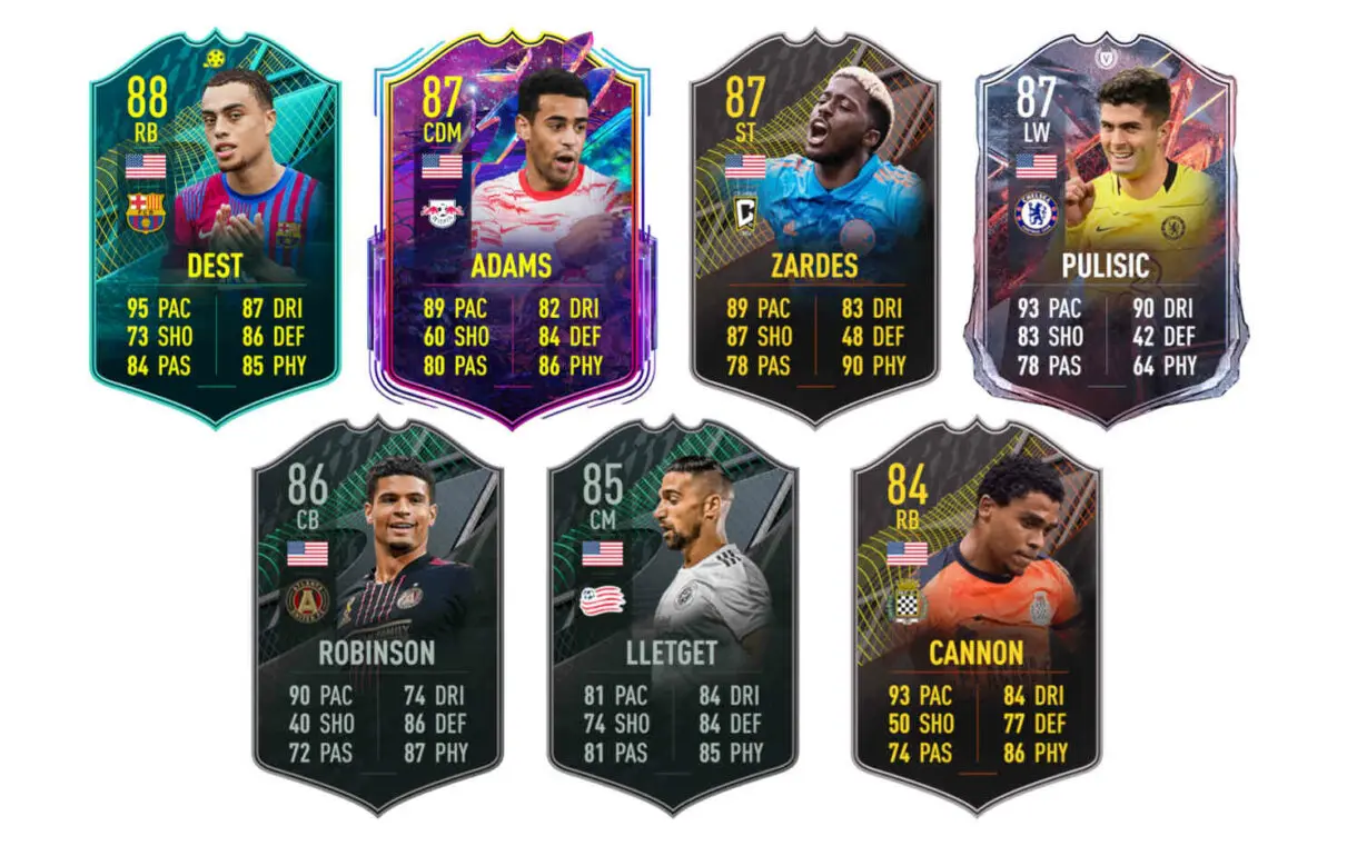 Links naranjas Estados Unidos Mckennie Showdown FIFA 22 Ultimate Team