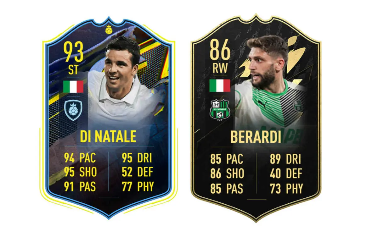 Links perfectos Raspadori TOTS FIFA 22 Ultimate Team