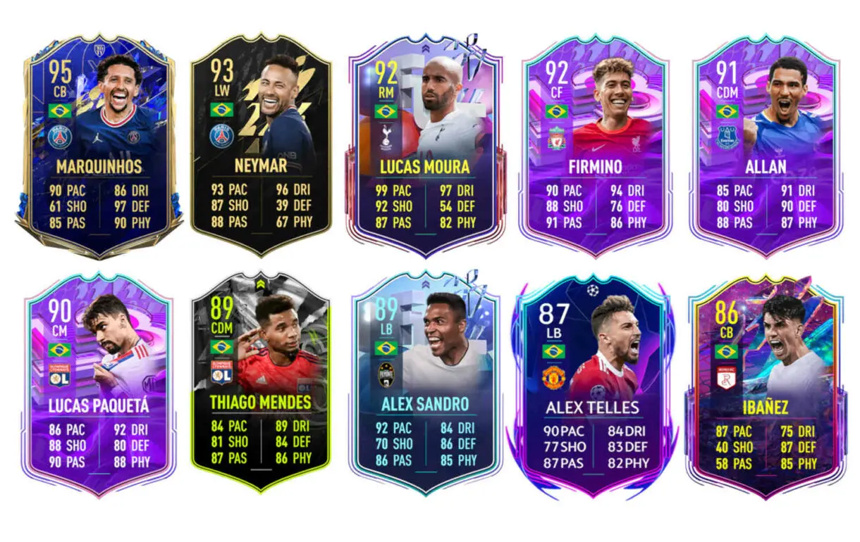 Links naranjas Brasil Gabriel Paulista Showdown FIFA 22 Ultimate Team