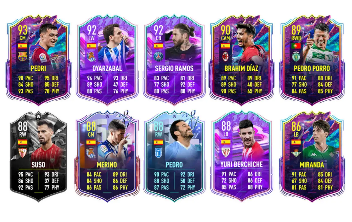 Links naranjas España Laporte Showdown FIFA 22 Ultimate Team