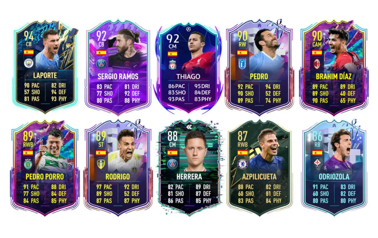 Links naranjas España Dani Parejo TOTS FIFA 22 Ultimate Team
