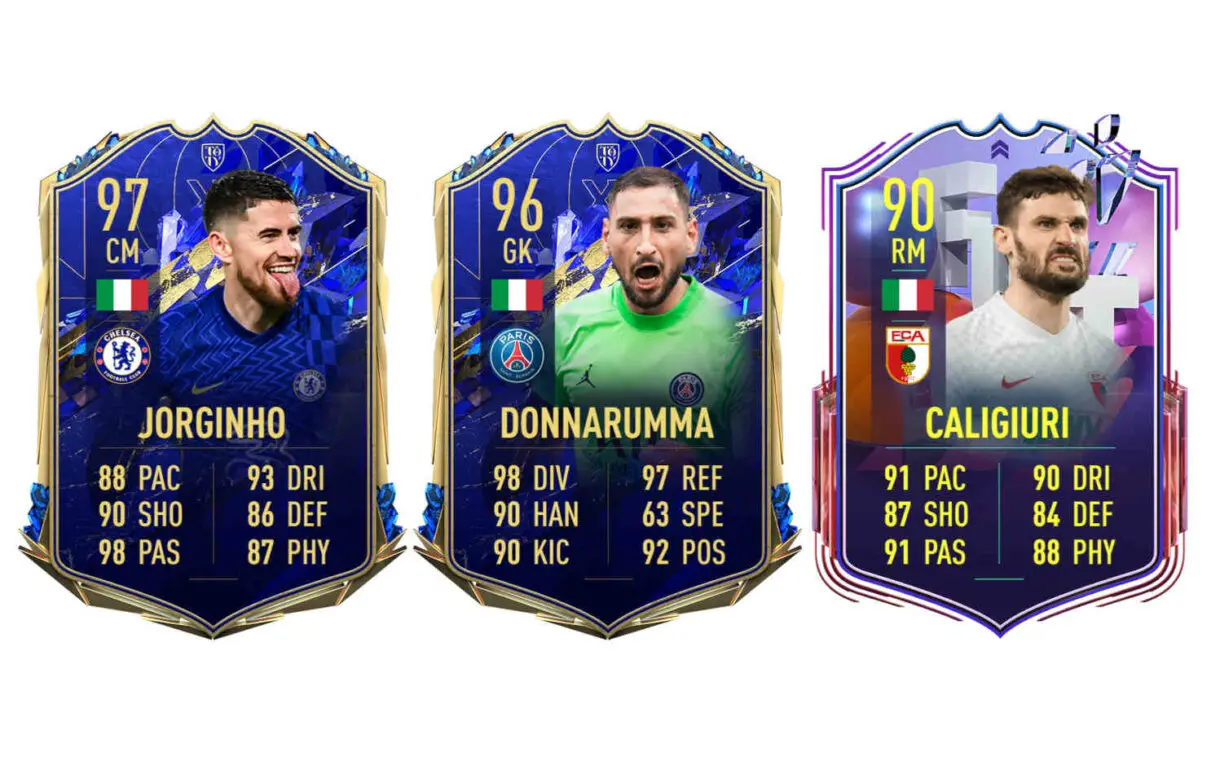 Links naranjas Italia Chiellini FUT Captains FIFA 22 Ultimate Team