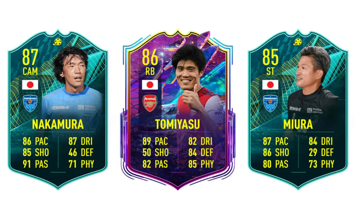 Links naranjas Japón Haraguchi Showdown FIFA 22 Ultimate Team