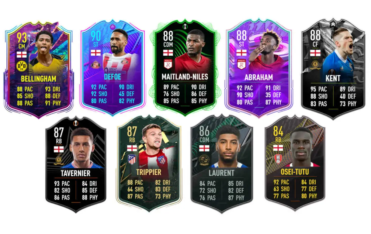 Links naranjas Inglaterra Joe Cole FUT Heroes Captains FIFA 22 Ultimate Team