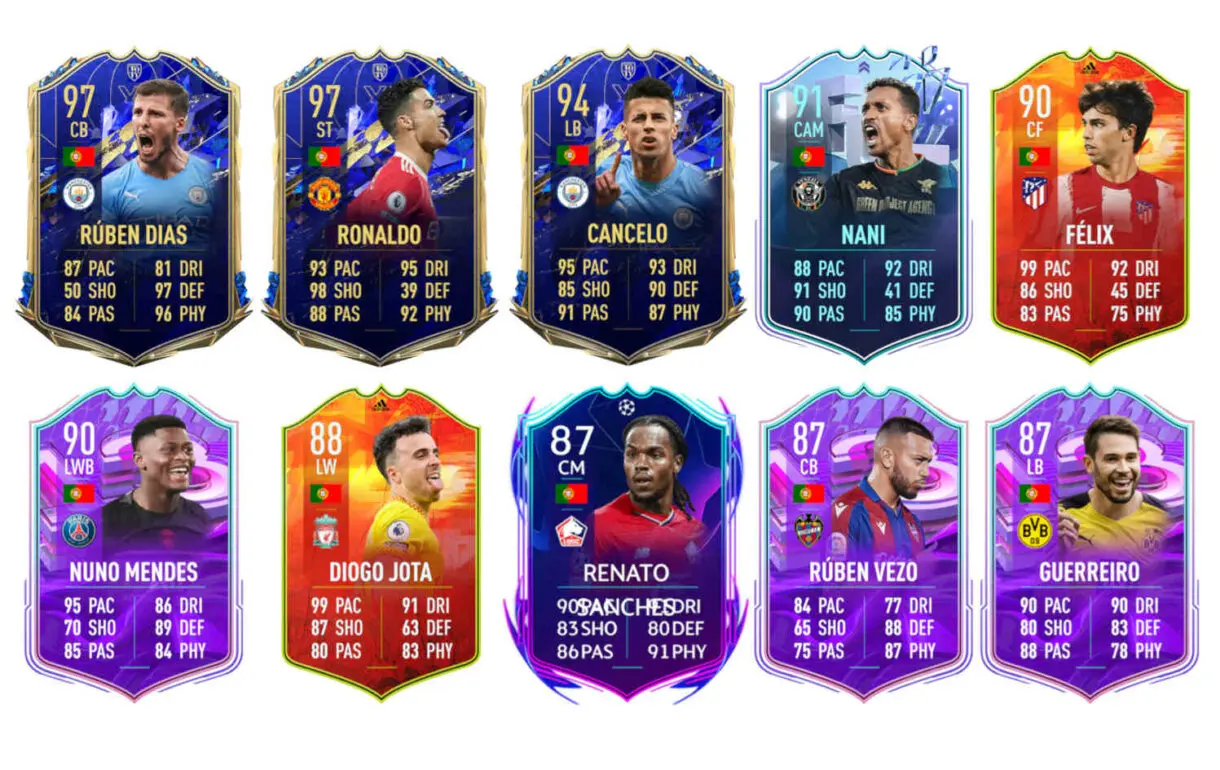 Links naranjas Portugal Pepe FUT Captains FIFA 22 Ultimate Team