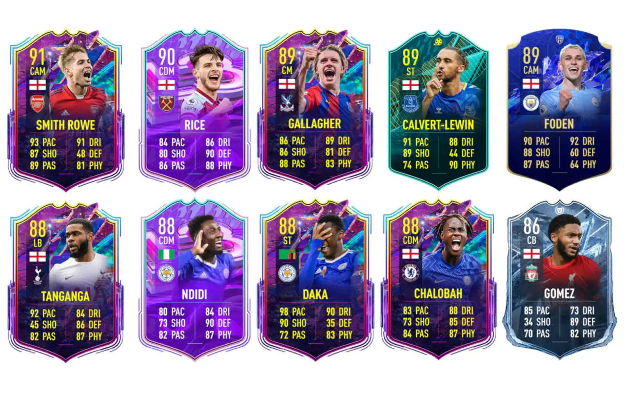 Links verdes Harvey Barnes Showdown FIFA 22 Ultimate Team