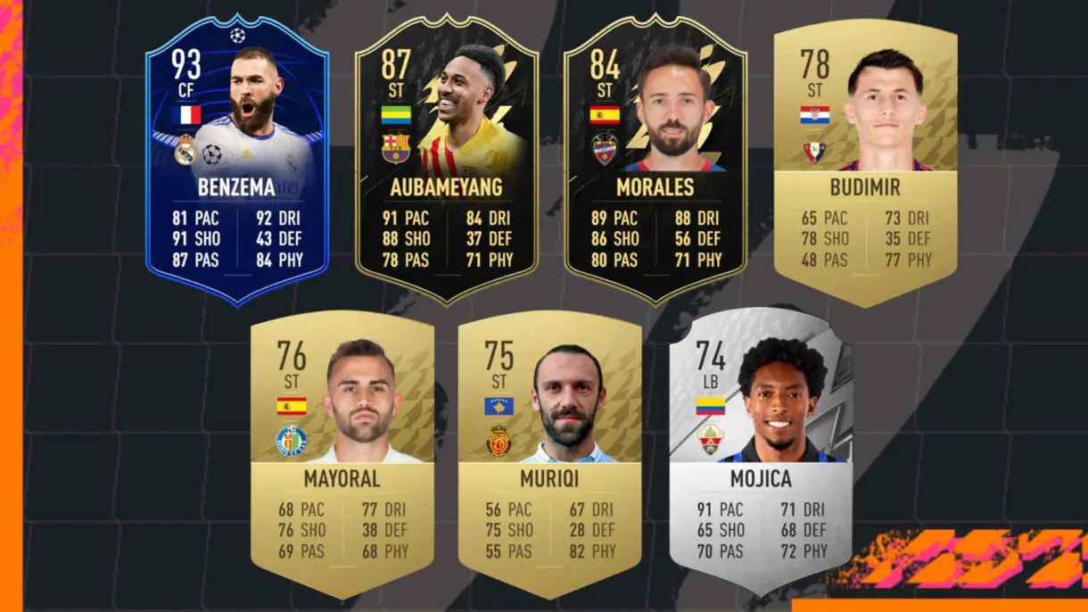 Mejores In Form de todos los nominados al POTM Liga Santander abril FIFA 22 Ultimate Team