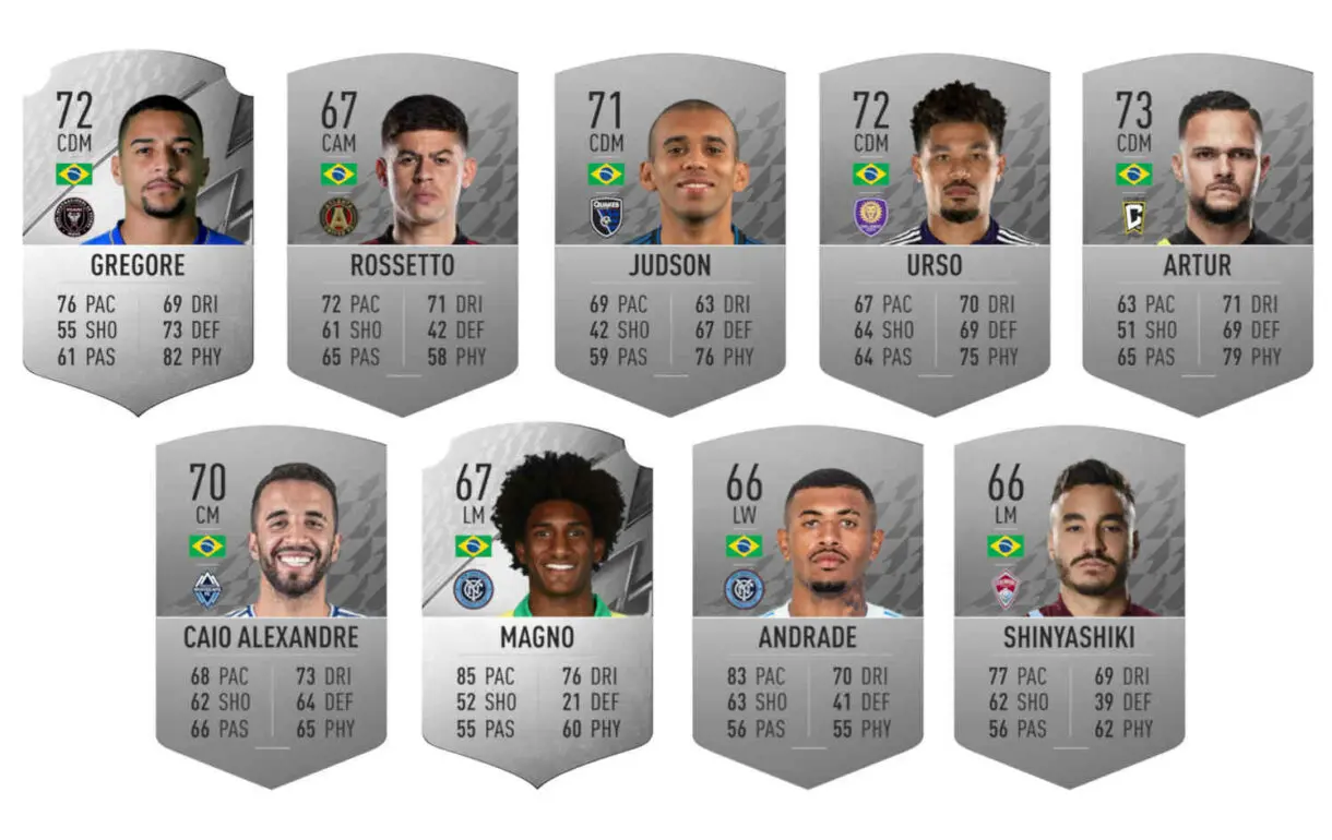 Lista de centrocampistas platas de Brasil y MLS FIFA 22 Ultimate Team