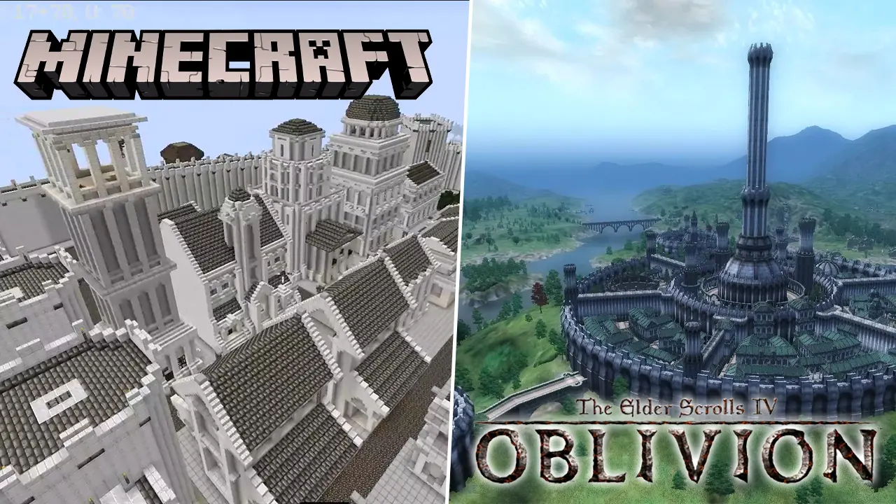 minecraft the elder scrolls oblivion