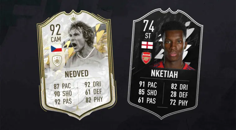 Imagen de FIFA 22: aún no están disponibles, pero pronto deberían aparecer Nketiah IF gratuito y Nedved Icono Moments SBC