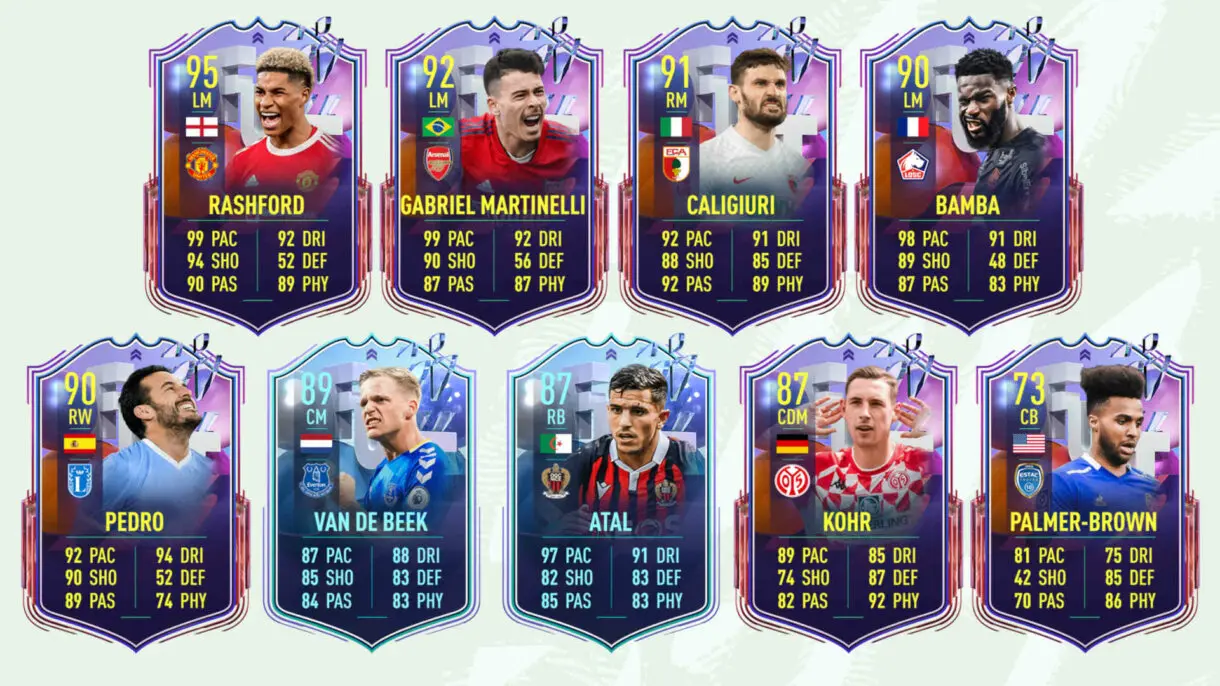 Cartas Fantasy FUT que han jugado todos los partidos FIFA 22 Ultimate Team