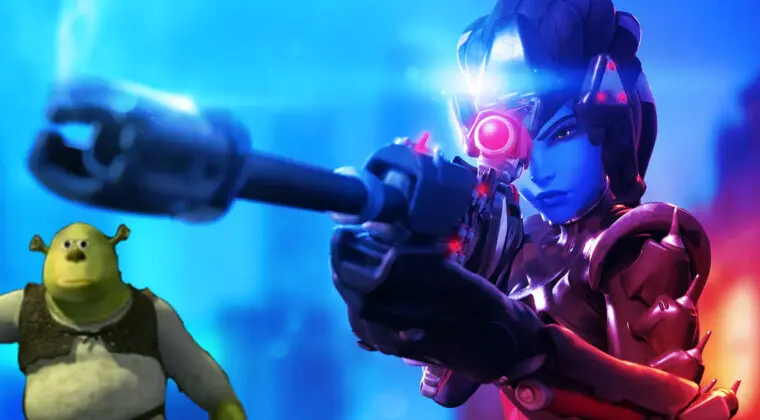 Imagen de Kephrii, conocido jugador de Overwatch, encuentra una posición para Widow bastante loca