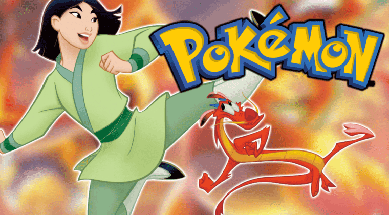 Imagen de Mulán deja su armadura y se convierte en una entrenadora Pokémon gracias a este fan art