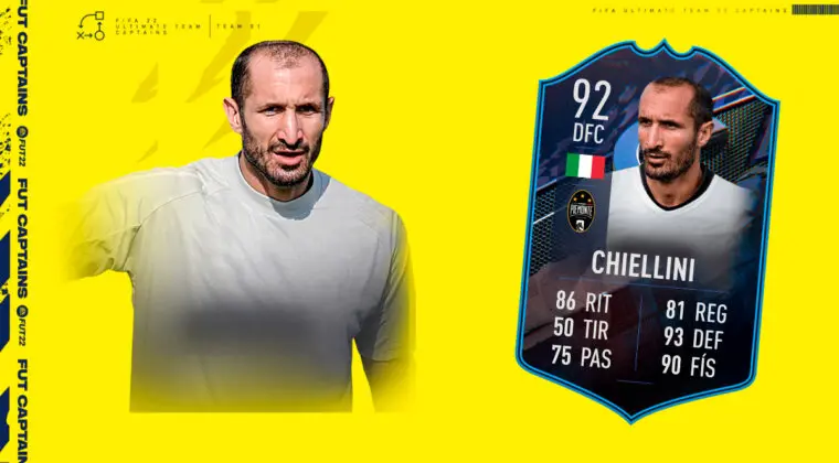 Imagen de FIFA 22: ¿Merece la pena Giorgio Chiellini FUT Captains? + Solución del SBC