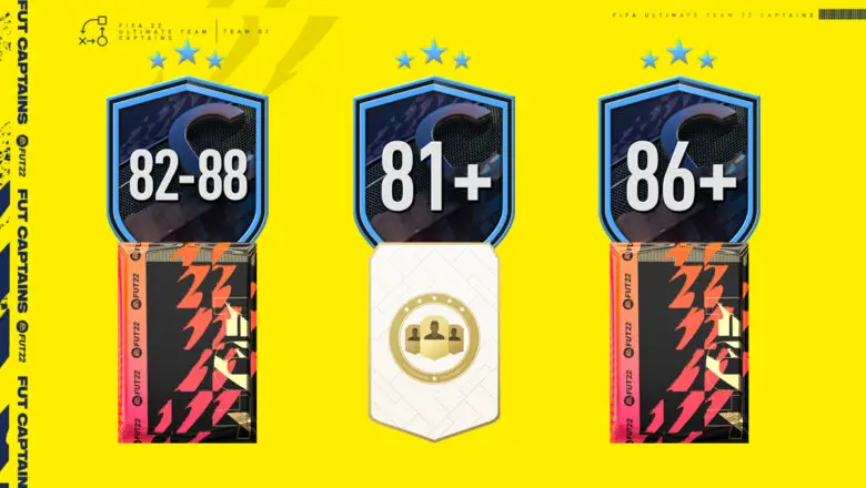FIFA 22 Ultimate Team SBC Mejoras de media FUT Captains