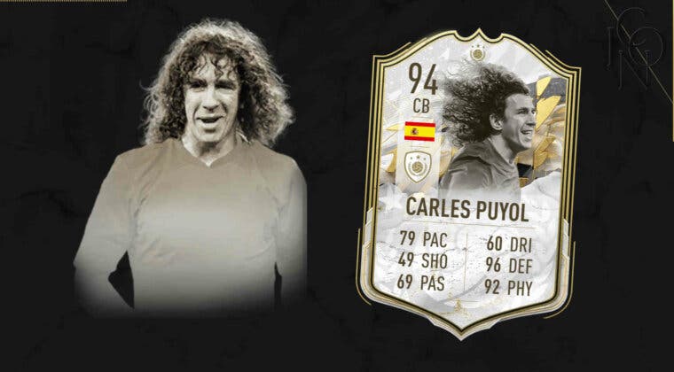 Imagen de FIFA 22 Iconos: Carles Puyol Moments ya disponible en SBC. Estos son sus requisitos