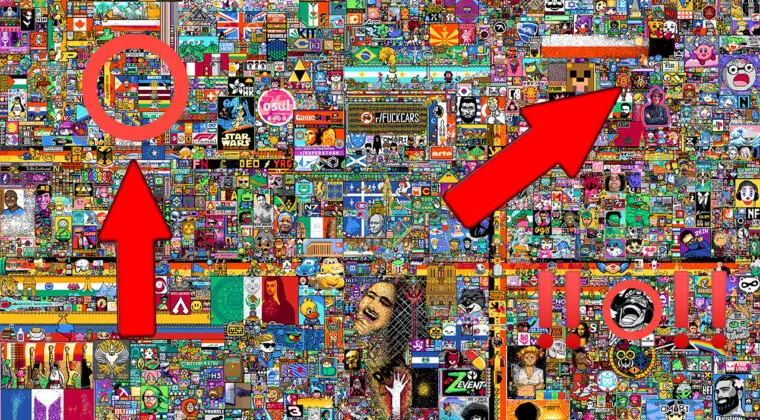 Imagen de 10 detalles de r/place que no viste, easter eggs en Reddit