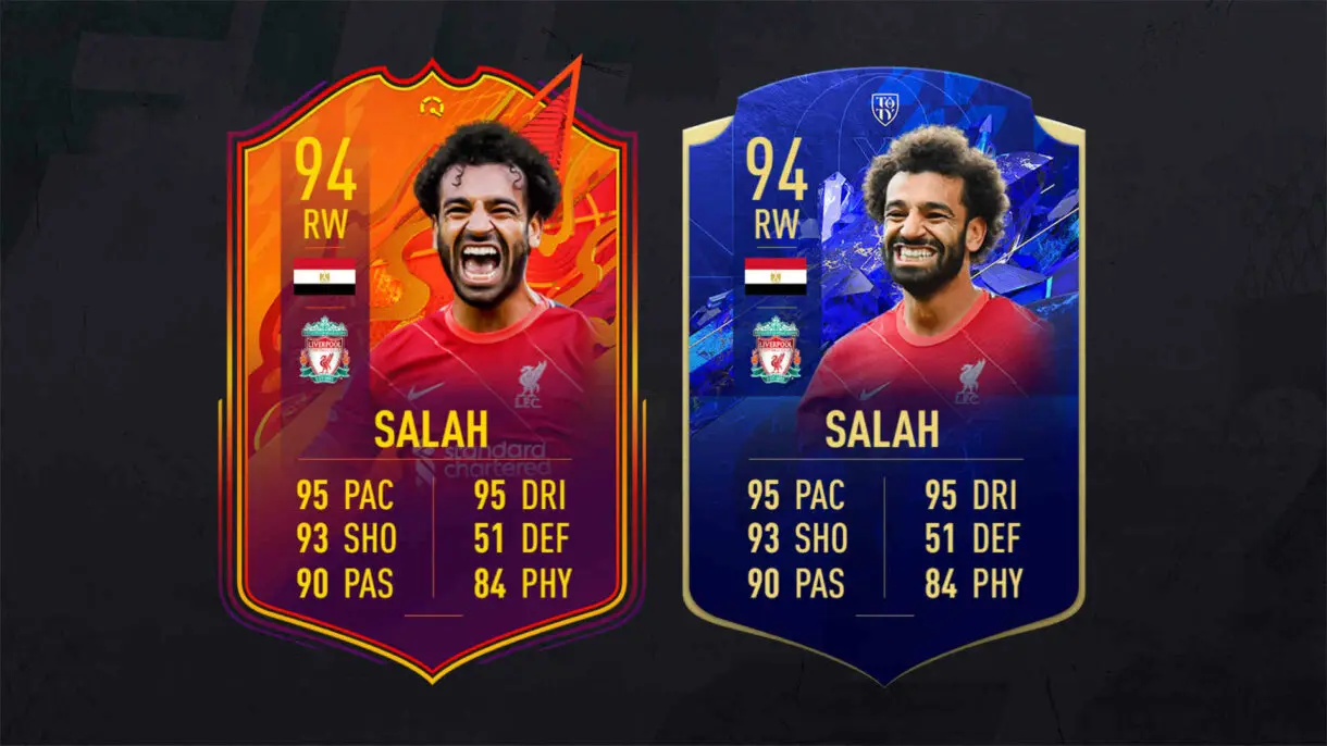 Cartas Headliners y TOTY Honorífico Salah FIFA 22 Ultimate Team