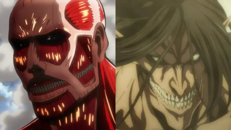 shingeki no kyojin titanes tamaño