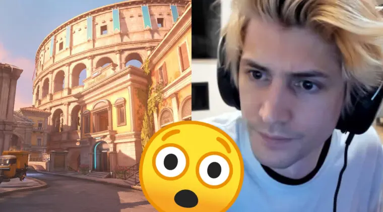 Imagen de El streamer xQc encuentra un camino alternativo en el mapa Coliseo (Roma) de Overwatch 2