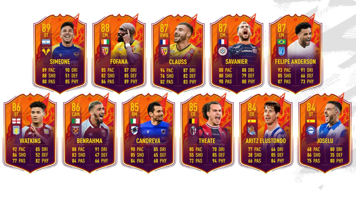 Cartas Headliners sin triunfos ligueros FIFA 22 Ultimate Team
