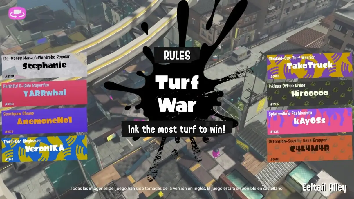 splatoon 3 etiquetas