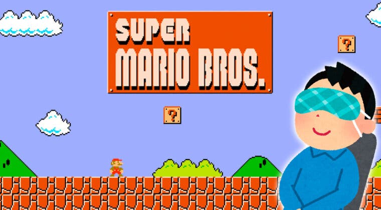 Imagen de Pasarse Super Mario Bros. con los ojos vendados es difícil, pero lo han conseguido en menos de 7 minutos