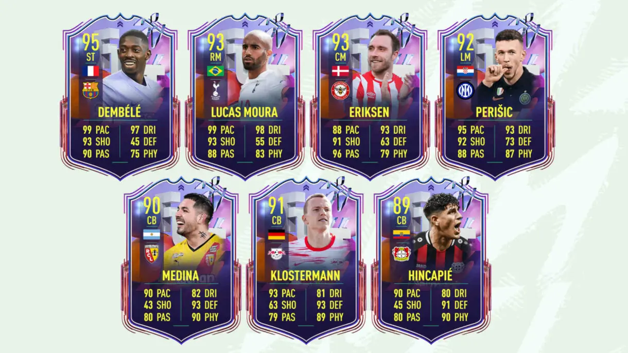 Cartas Fantasy FUT que recibieron los tres upgrades FIFA 22 Ultimate Team