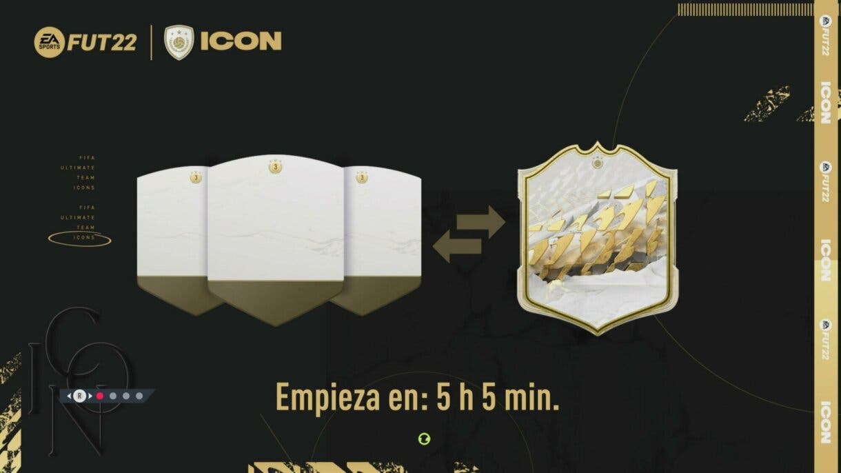 Pantalla de carga anunciando la tercera tanda Icon Swaps de FIFA 22 Ultimate Team