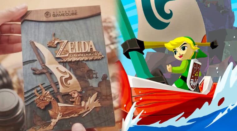 Imagen de La caja de Zelda: The Wind Waker, hecha por completo de madera por un fan y es maravillosa