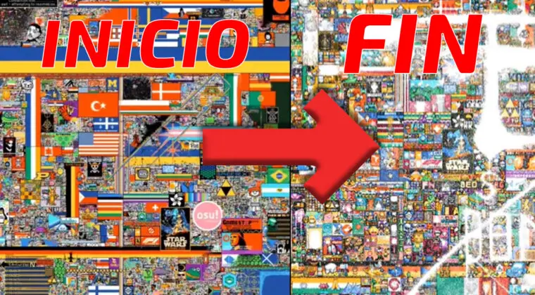 Imagen de Reddit muestra este impresionante time-lapse de r/place que te resume todo lo que ha pasado