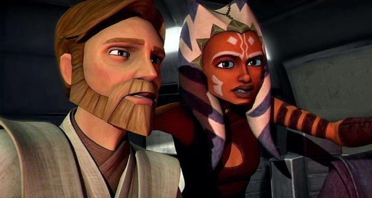 Obi-Wan Kenobi y Ahsoka juntos en Star Wars: The Clone Wars