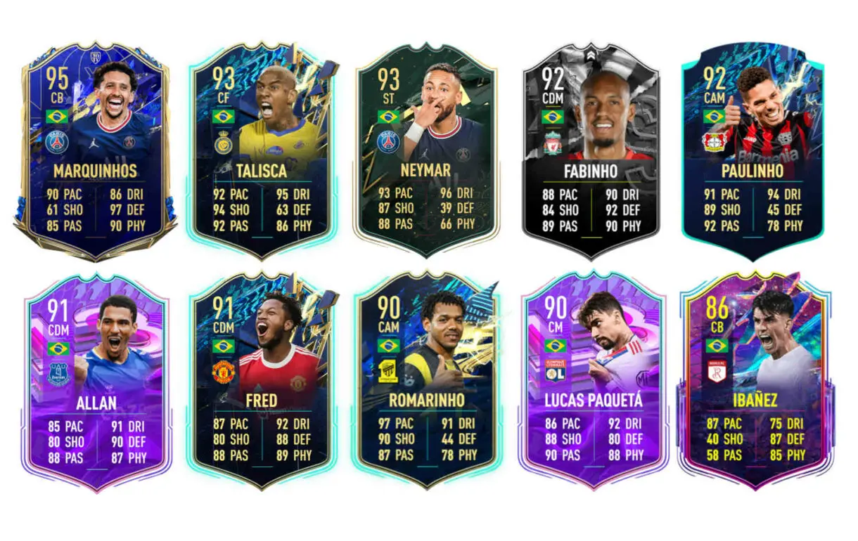 Links naranjas Brasil Rodrygo Showdown FIFA 22 Ultimate Team
