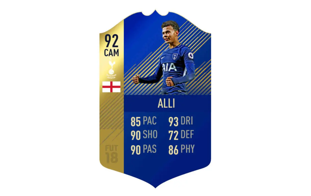 Carta Dele Alli TOTS FIFA 18 Ultimate Team