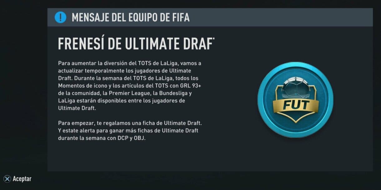 Comunicado EA Sports sobre Frenesí de FUT Draft FIFA 22 Ultimate Team