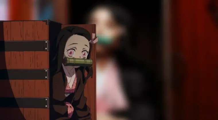 Imagen de Kimetsu no Yaiba: Nezuko te espera en su caja en este adorable cosplay