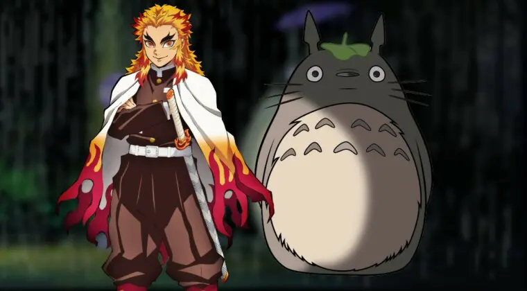 Imagen de Kimetsu no Yaiba: Transforman a sus personajes en los de Mi Vecino Totoro; te encantará