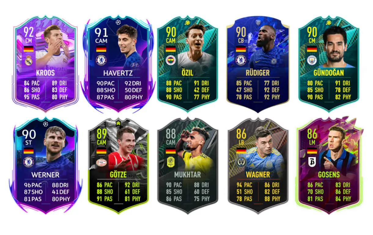 Links naranjas Alemania Dorsch TOTS Moments FIFA 22 Ultimate Team