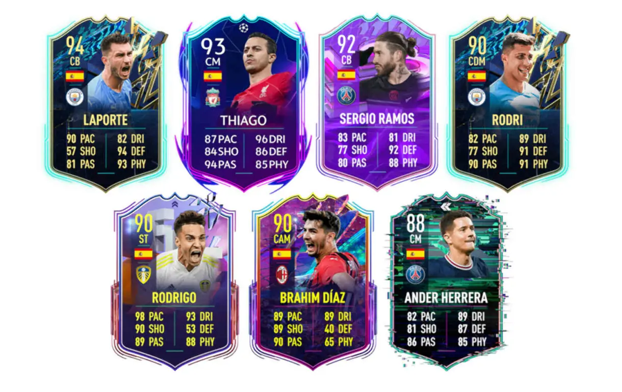 Links naranjas España Ansu Fati TOTS Moments FIFA 22 Ultimate Team