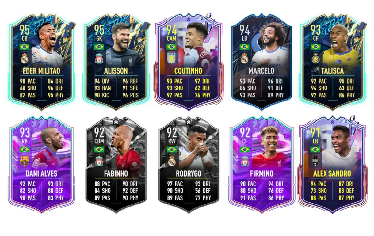 Links naranjas Brasil Dante TOTS FIFA 22 Ultimate Team
