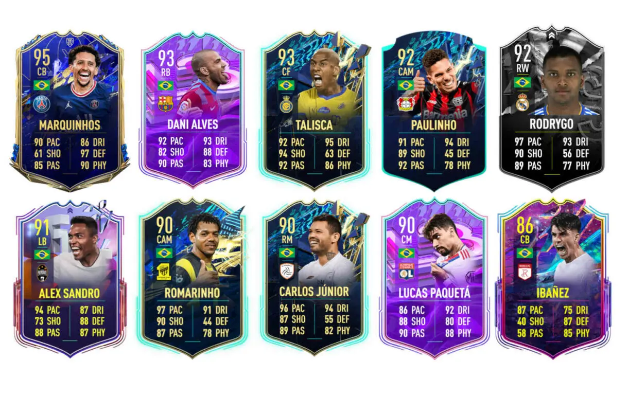 Links naranjas Brasil Fabinho Showdown FIFA 22 Ultimate Team