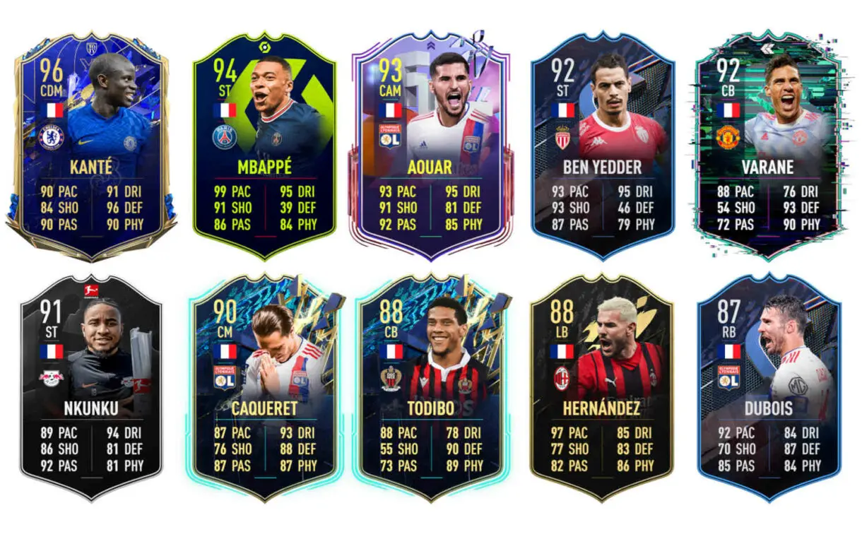 Links naranjas Francia Benzema POTM FIFA 22 Ultimate Team