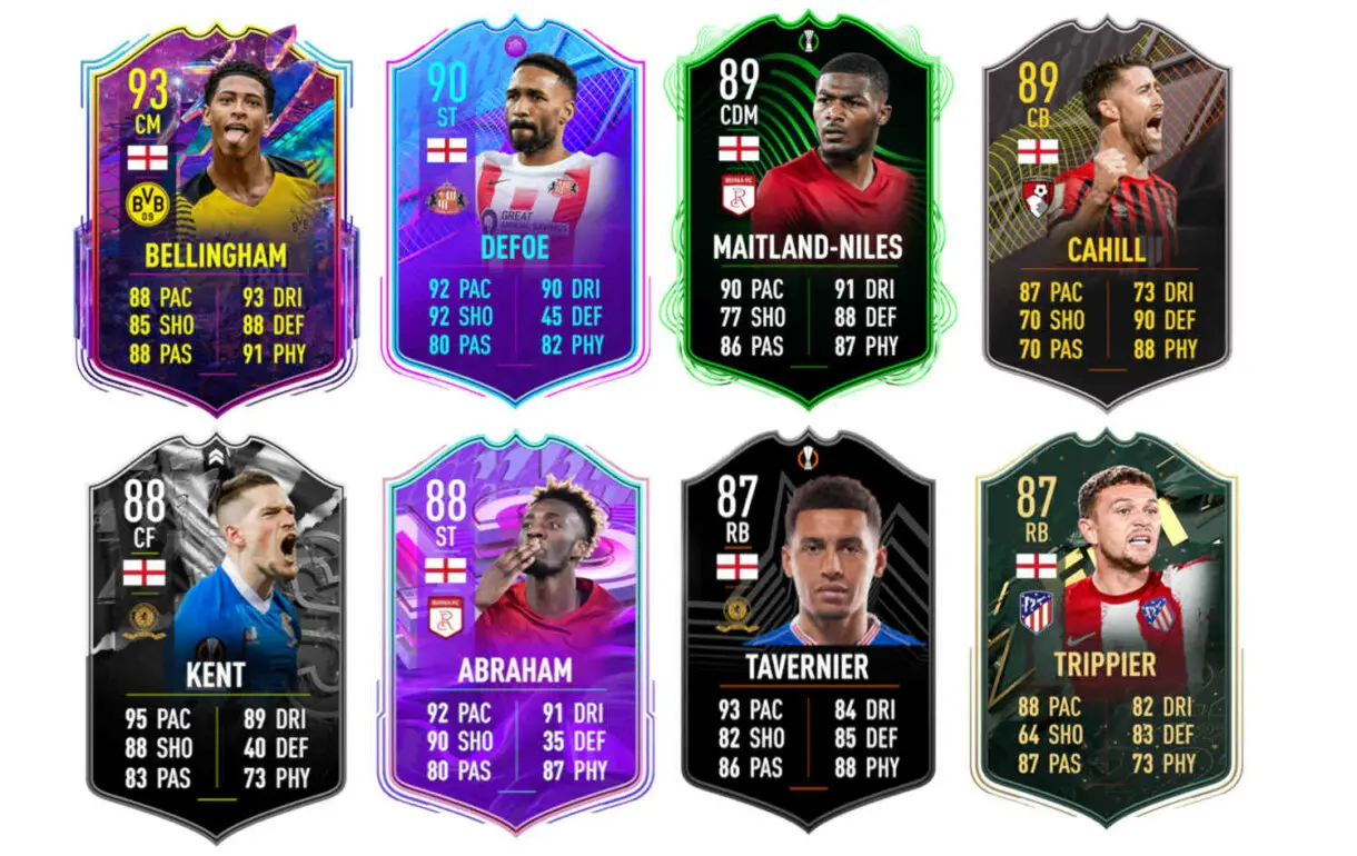 Links naranjas Inglaterra Saka TOTS FIFA 22 Ultimate Team
