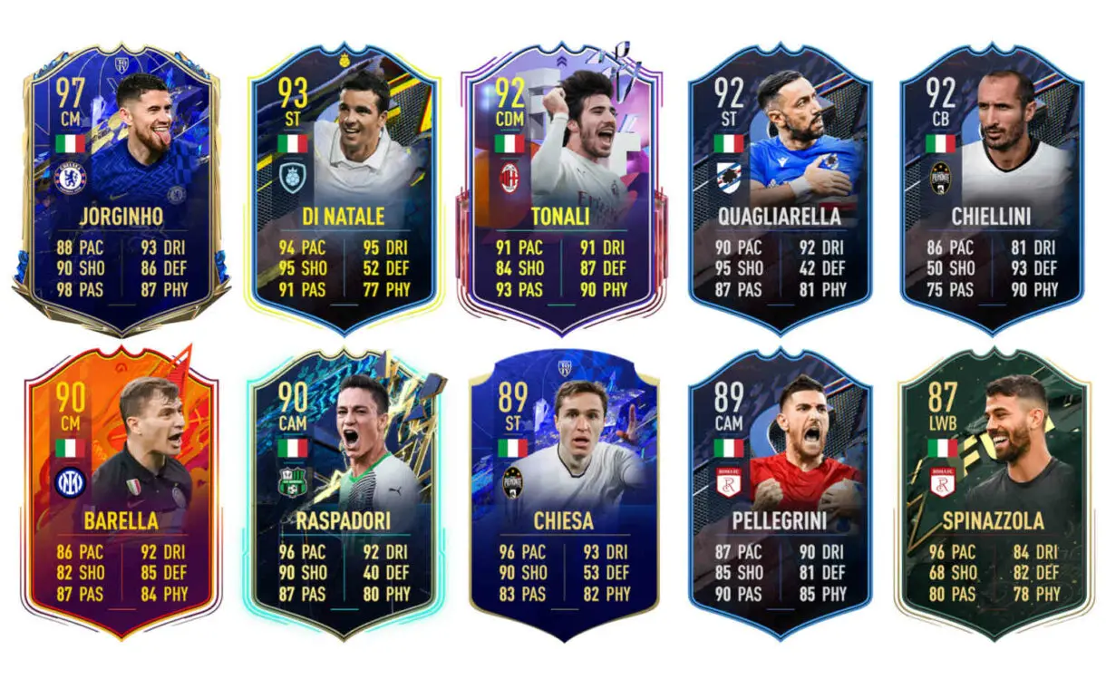 Links naranjas Italia Grifo TOTS FIFA 22 Ultimate Team