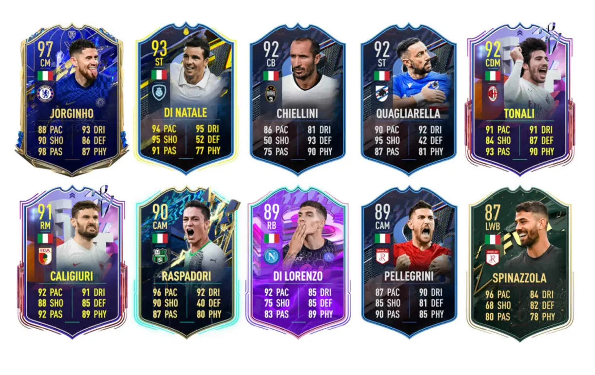 Links naranjas Italia Verratti Flashback FIFA 22 Ultimate Team