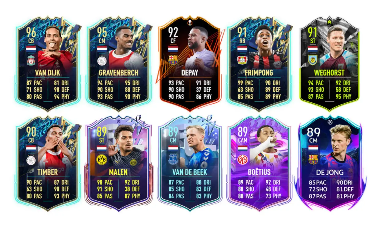 Links naranjas Países Bajos Karsdorp Showdown FIFA 22 Ultimate Team