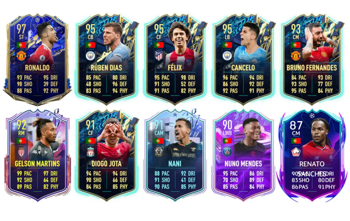 Links naranjas Portugal Pedrinho TOTS FIFA 22 Ultimate Team