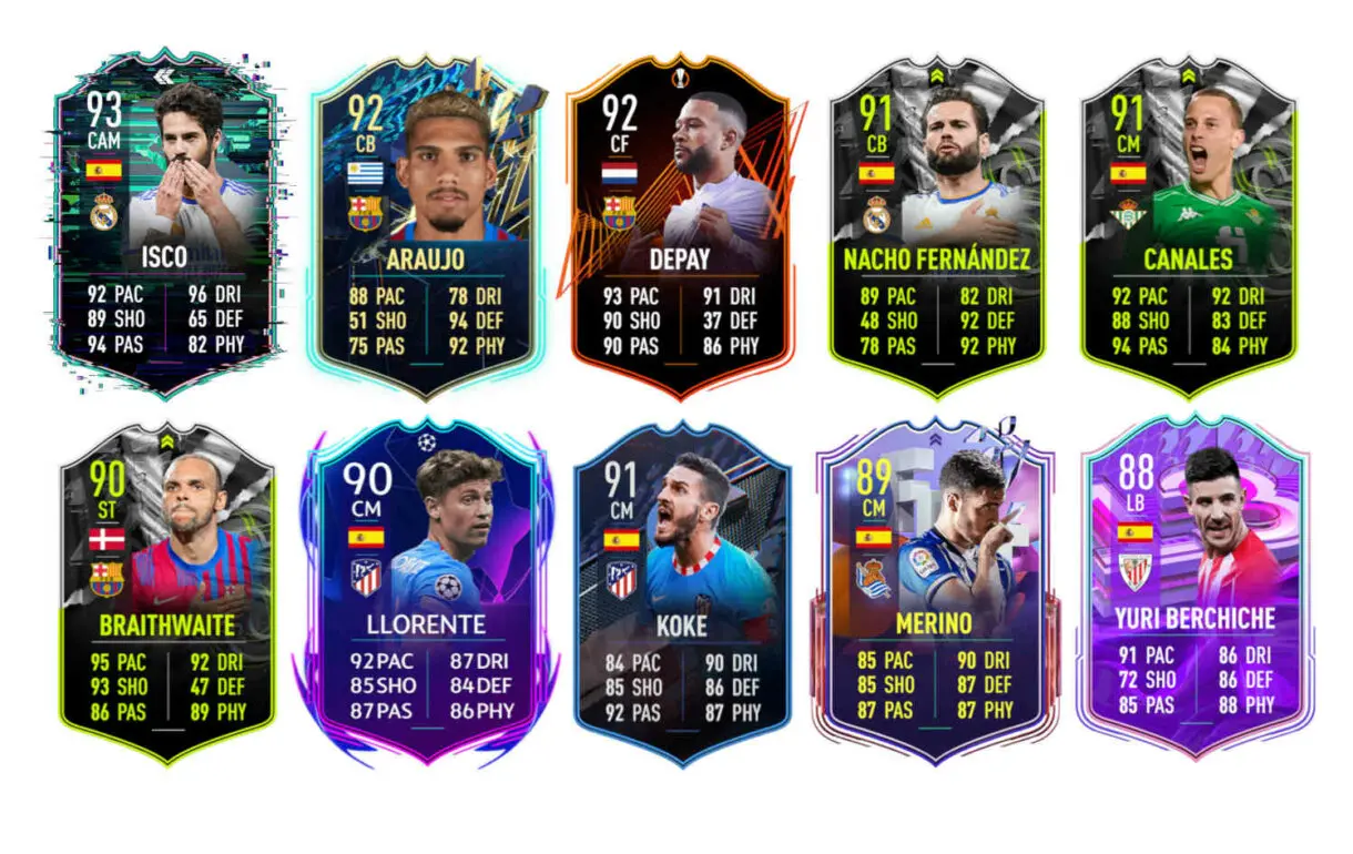 Links verdes Ansu Fati TOTS Moments FIFA 22 Ultimate Team
