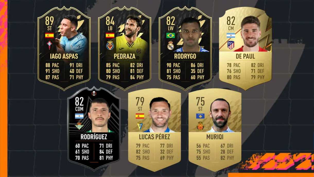 Mejores cartas In Form de los nominados al POTM Liga Santander mayo FIFA 22 Ultimate Team
